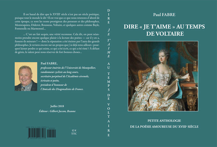 couverture de Dire je t'aime, au temps de Voltaire