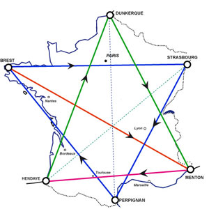 carte des Diagonales -1994-1997